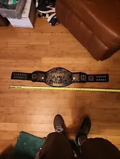 WWE World Wrestling Championship Real Leather, Brass Belt Replica Adult Size