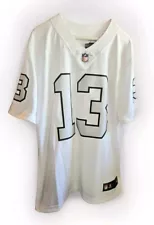 Las Vegas Raiders Hunter Renfrow # 13 Nike Mens White Color Rush Jersey Sz L NWT