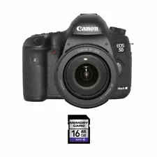 Canon EOS 5D Mark III DSLR Camera w/24-105mm Lens & 16GB SDHC Card