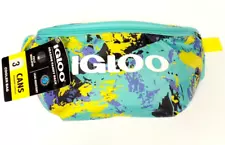 Igloo Seaside Fanny Pack Insulated Cooler Bag Holds 3 Cans Retro 90's Look NEW