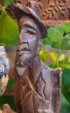 Picasso -Don Quixote Wood Carved Statue -Sculpture -Signed -Hologram On Bottom