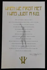 Kobe Bryant Retirement Letter With Envelope - Farewell Game Handout