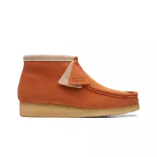 Clarks Men's Dark Tan Wallabee Moccasin Boots 2617225