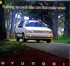 283315) Hyundai Excel - USA - Übergröße - Prospekt 1988