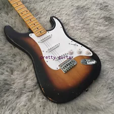 Custom Relic Finish Stratocaster Electric Guitar Fast Reply 3S Pickup Maple Neck