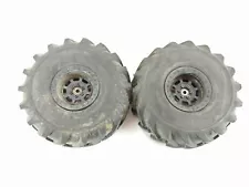 2x RC4WD Mud Basher Tractor Tires 2.2" Mega Crawler Rock Racer 12mm Hex Wheels