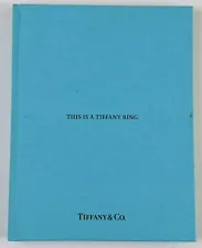 2015 Tiffany & Co Ring Engagement Wedding Promise Gold Sales Book Hardback