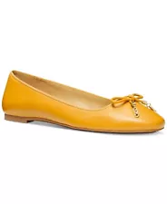 Michael kors Women's Nori Round Toe Slip-on Ballet Flats In Golden Rod Size 11