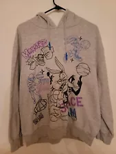 Space Jam Jordan Squad Bugs Bunny, Tazz, Daffy Hoodie Sweatshirt Kids size 2XL