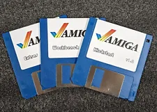 Amiga 1000 Kickstart v1.2, Workbench + Extras on DD 3.5" Floppy Disk Boot A1000