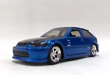 Jada JDM Tuners: 1997 Honda Civic Type-R (Japan Spec) 1:32 Diecast Replica, Blue