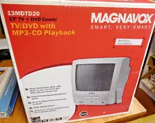 Magnavox 13” Retro Gaming TV DVD Combo~ 13MDTD20 ~ New In Box!~ FREE SHIPPING