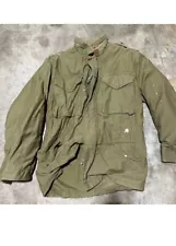 SALE!VTG US Army M65 Field Jacket Green Size Small Military Hooded Cold Weather