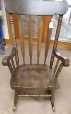 HARDWOOD "HEIRLOOM QUALITY" HEAVY "VIRGINIA HOUSE" ANTIQUE ROCKING CHAIR #9