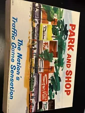 VTG 1960 Milton Bradley Park and Shop The Shopping Game Near-Complete Board Game