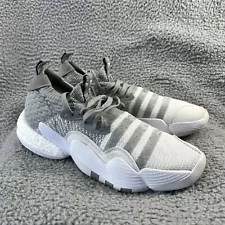 Adidas Trae Young Men’s 9.5 Gray White Athletic Basketball Lace Up APE 779001