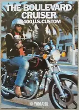 YAMAHA XS400 US CUSTOM MOTORCYCLE Sales Brochure 1980 #LIT-3MC-0107418-80E