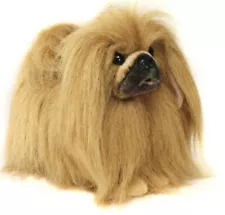 Hansa Pekingese Dog Standing Plush Toy 9" H