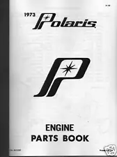 1973 POLARIS SNOWMOBILE ENGINE HUGE PARTS MANUAL COPY