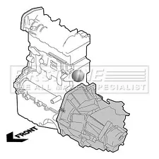 Genuine First Line Engine Mounting (Lh) fits VW Golf TDi 1.9 9704 FEM3872