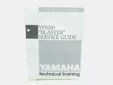 Yamaha 1988 Blaster Mechanics Service Guide for Repair Manual OEM YFS200