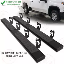 Running Board for 2009-2014 Ford F-150 Super Crew Cab 6" Nerf Bars Side Step