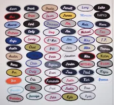 Embroidered Vintage Name Tag Patch Sew-on for Work Shirt Uniform Mechanic Sales