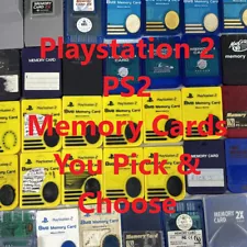 Sony PlayStation 2 Memory Card PS2 - You Pick and Choose - FREE SHIPPING