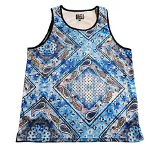 Fresh Prince of Bel-Air Women's Size Large Drill Clothing Paisley Tank Top READ