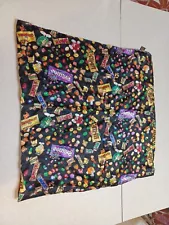 Planet Mars Candy Women's Silk Scarf Skittles Starburst Twix M&M's