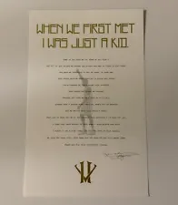 kobe retirement letter for sale