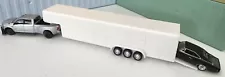 3D Print 1/64 Gooseneck Enclosed 36FT Race Car Trailer for Greenlight 2 Car 3500