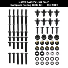 Fit For Kawasaki ZX-14R 2006-2010 2010 Full Fairing Bolt Kit Screws Aftermarket