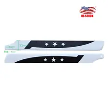 1 pair 325mm Carbon Fiber Propeller Main Blades for RC Helicopter Model White