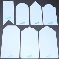 Kiwi Lane Tags 7pcs Scrapbooking Layout Paper Cutting Plastic Templates