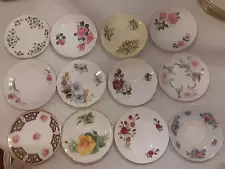 Lot of 12 VTG Bone China Side Plates 5.5", assorted, England, various brand