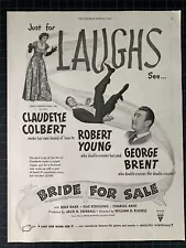 Vintage 1949 “Bride for Sale” Film - Claudette Colbert - Robert Young