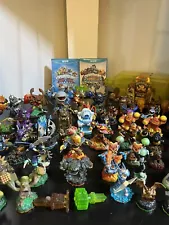 Huge Lot of 78+ Mixed Skylander Figures, 2 Wii U Games & Treasure X Bundle Rare