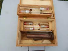 1889-1934 TAGLIABUE HYDROMETER ALCOHOL PROOF TESTING KIT FOR SPIRITS FOR TAXING