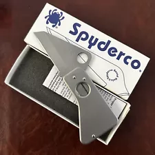 Spyderco SC01PS Spyder Card Folding Knife Japan Bnib plain edge Gen 1