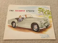 1954 British Triumph Sports Car Original Dealership Sales Handout