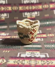 Beautiful Miniature Klickitat Berry Basket 1.5" tall x1.4-0.6" around