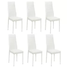 Dining Chairs Set of 6 PU Leather Kitchen Chair for Dining Room, Living Room