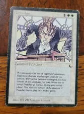 Preacher x1 MTG The Dark Magic Heavy Play HP English Card