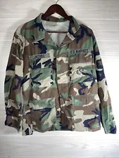 USMC Marine Corps Woodland Camo Combat Utilities BDU Top MediumRegular