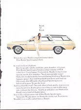 1965 Buick Sportswagon, station wagon, white, 4 doors