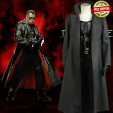 Blade Wesley Snipes Cosplay Costumes Vampire Slayer Vest Suit Halloween Unifor "