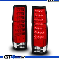 Red Clear LED Tail Lights Pair for 1986-97 Datsun D21 / Nissan Hardbody Pickup