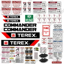 Fits TEREX C4045 Decal Kit Commander Digger Derrick - 3M VINYL!