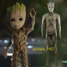 Guardians of the Galaxy Groot Jumpsuit Cosplay Costume Adult Halloween Kids Gift